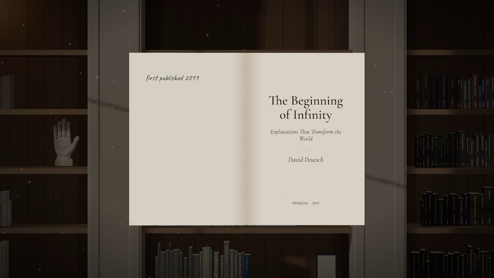 The same book opened to its title page